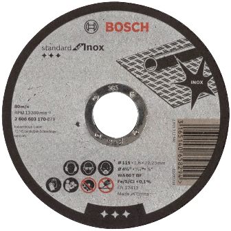 DISCO BOSCH INOX 115X1,6 2608603170