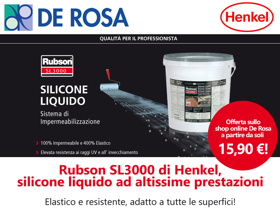 Rubson SL3000, il silicone liquido professionale: offerta da 15,90 €! - De  Rosa Edilizia a Napoli e provincia
