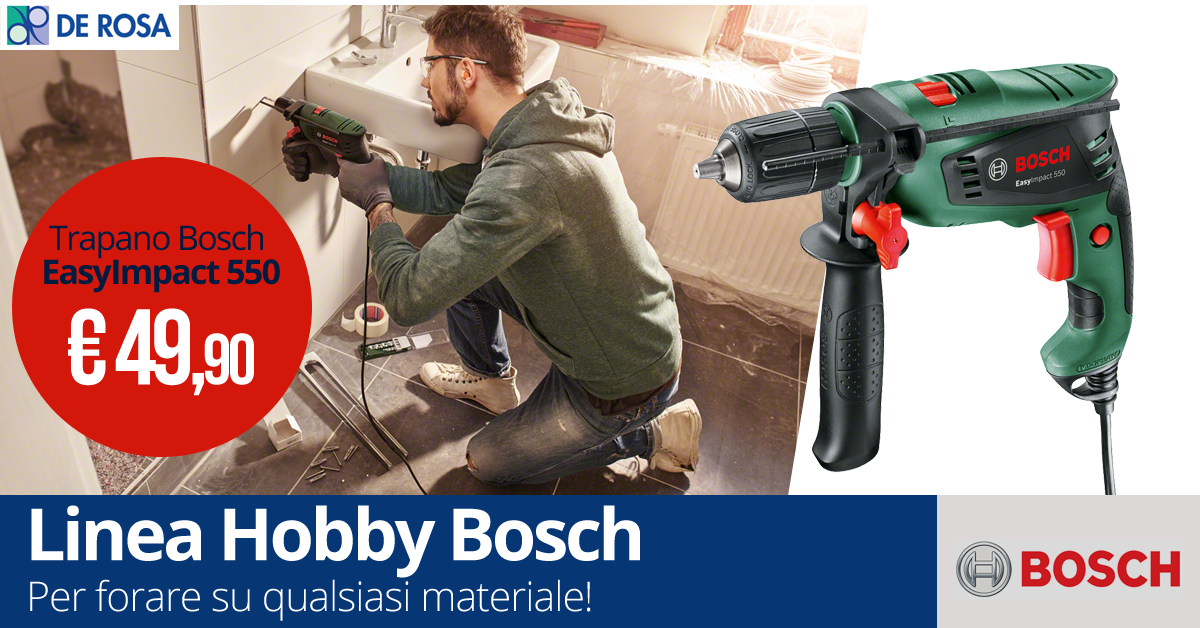 Trapano Bosch EasyImpact 550 in offerta De Rosa Srl De Rosa