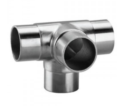E2035 RACCORDO DP T X TUBO D.42,4 INOX       AISI 316