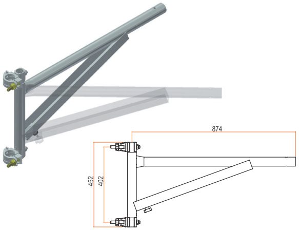 Bandiera per carrucola sicur k50 - De Rosa Srl