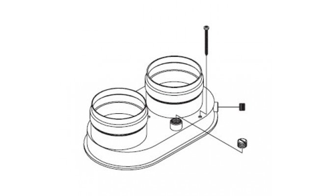 SDOPPIATORE FLANGIATO SU 2 LATI M/F 60-100