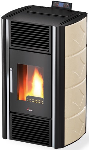 STUFA AIR CANAL.PELLET 14KW ATENA3 PLUS WI-FICON 1 MOTORE FRONTALE E 2 POSTERIORI