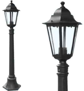 LAMPIONE MINERVA 1 LUCE PALO 120 CM.