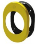 PIASTRINA 62X82 FORO 46 C/SUPP.PLASTICA      PER DEFENDER