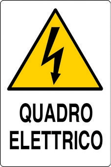 CARTELLO ALLUMINIO 30X20 QUADRO ELETTRICO    00201520