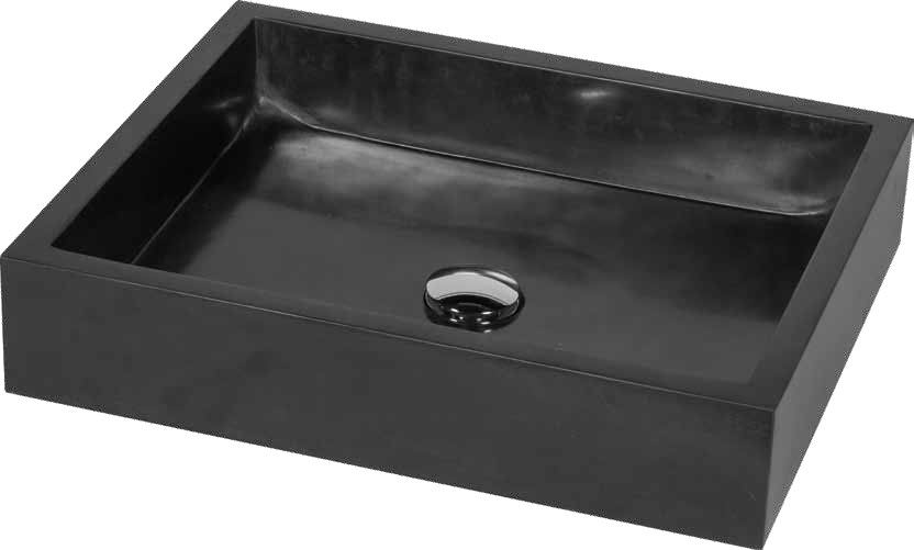 LAVABO NERO MARMO ACQUARIUS 50X40X10