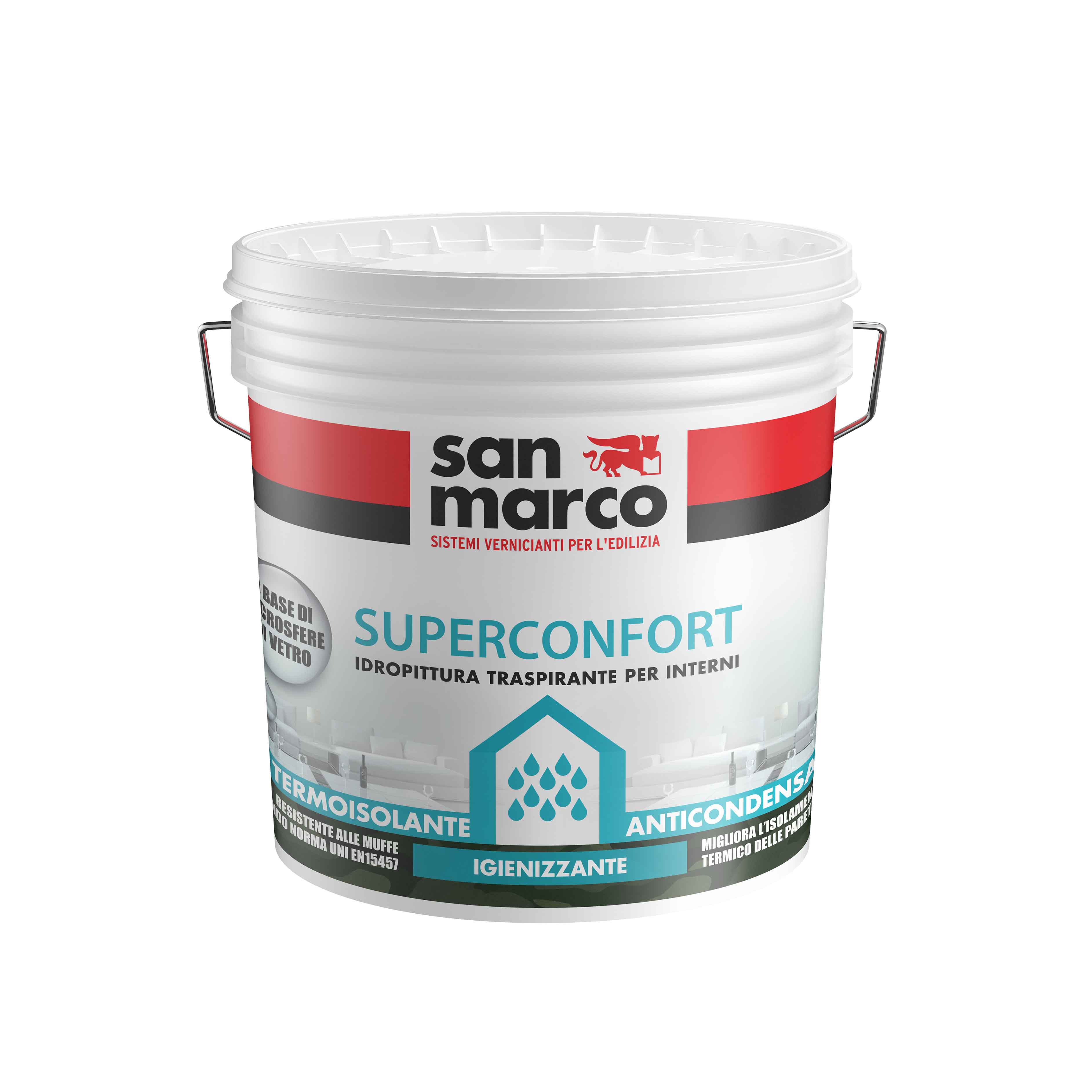 IDROPITTURA SUPERCONFORT BIANCO LT. 1        ANTICONDENSA TRASPIR.PER INT/EST