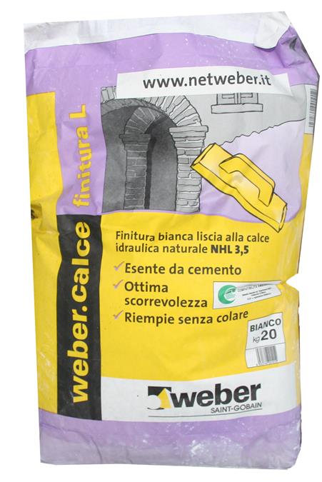 WEBER CALCE RASATURA L**LISCIA**KG.20