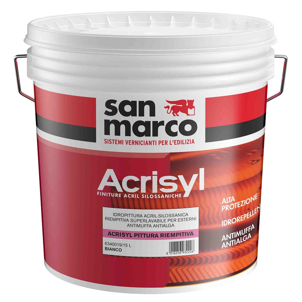 ACRISYL PITTURA RIEMPITIVA BIANCA LT.1