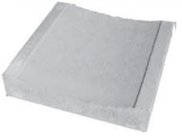 ZANELLA IN CEMENTO 50X50 H.10 CONCAVA