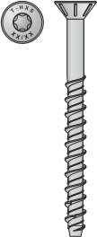 VITI CALCESTRUZZO 08X080 ZINCATO HXS0108080