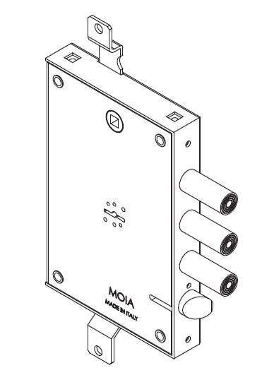 SERRATURA MOIA 614/370+10 DP.MAPPA 3 PISTONI TIPO MOTTURA