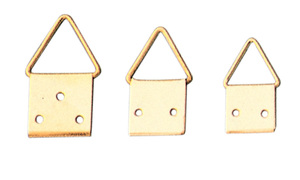 GANCI CON SNODO N.3 IN OTTONE CON CHIODI