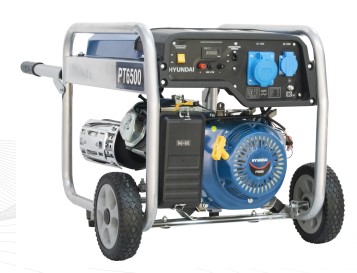 GRUPPO ELETTROGENO HYUNDAI PT3000 KW.3,5 PM  BENZINA AVVIAMENTO MANUALE 220 VOLT CD.65011P
