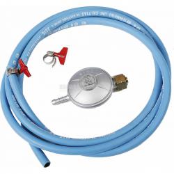REGOLATORE KG.1 X BOMBOLA *IN KIT* GAS/GPL   *TARATURA FISSA* LACCIO MT.0,50/0,80 INCLUSE