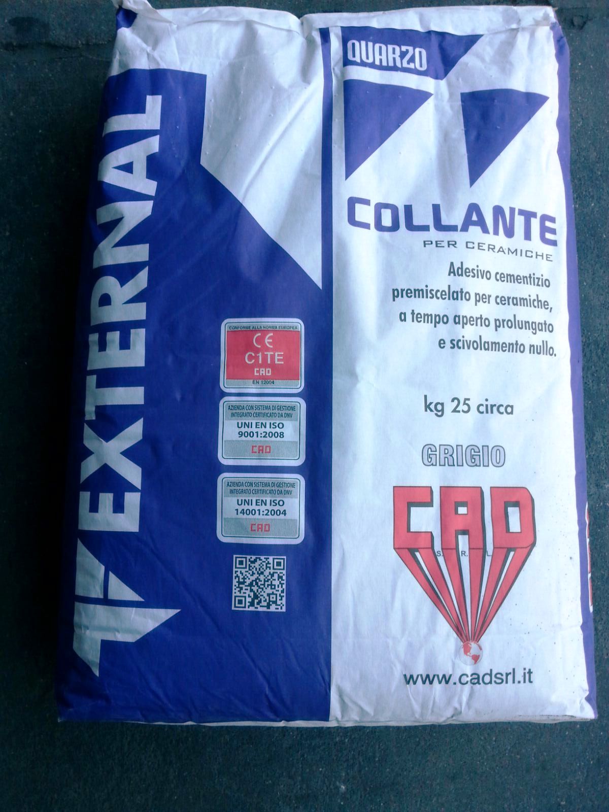 COLLANTE CAD GRIGIO EXTERNAL KG.25 C1TE