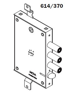 SERRATURA MOIA 614/370 DP.MAPPA 3 PISTONI    TIPO MOTTURA