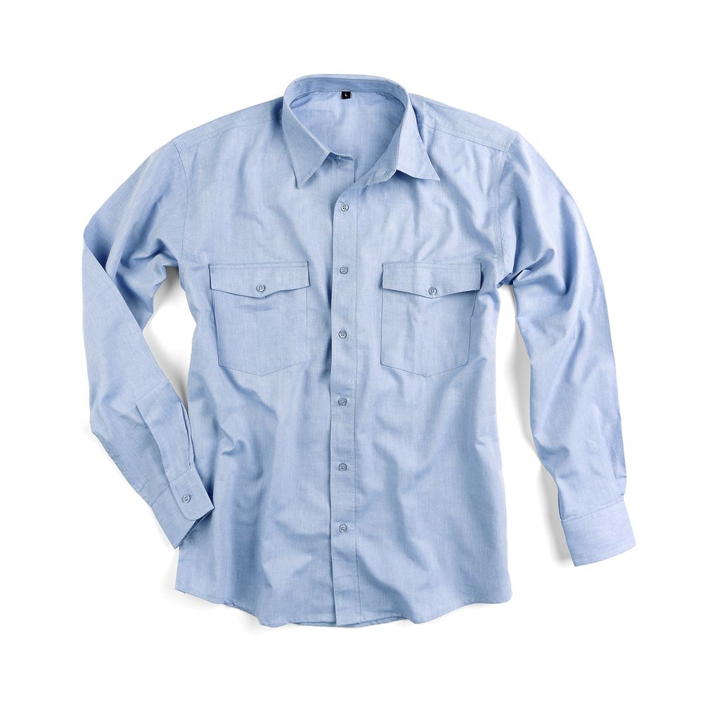 CAMICIA OXFORD MANICA LUNGA AZZURRA