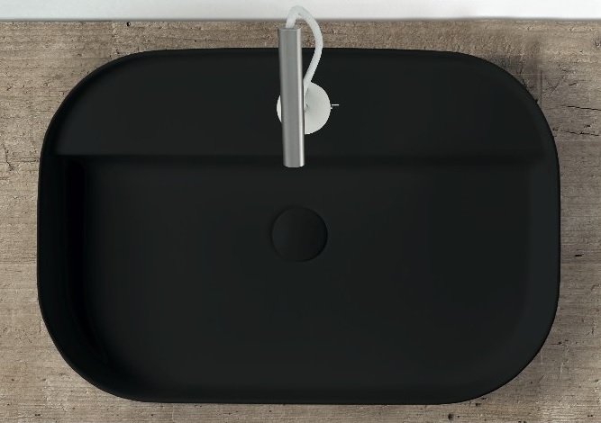 LAVABO SMARTB 45X65 1F NEROMATT 7400 GALASSIA