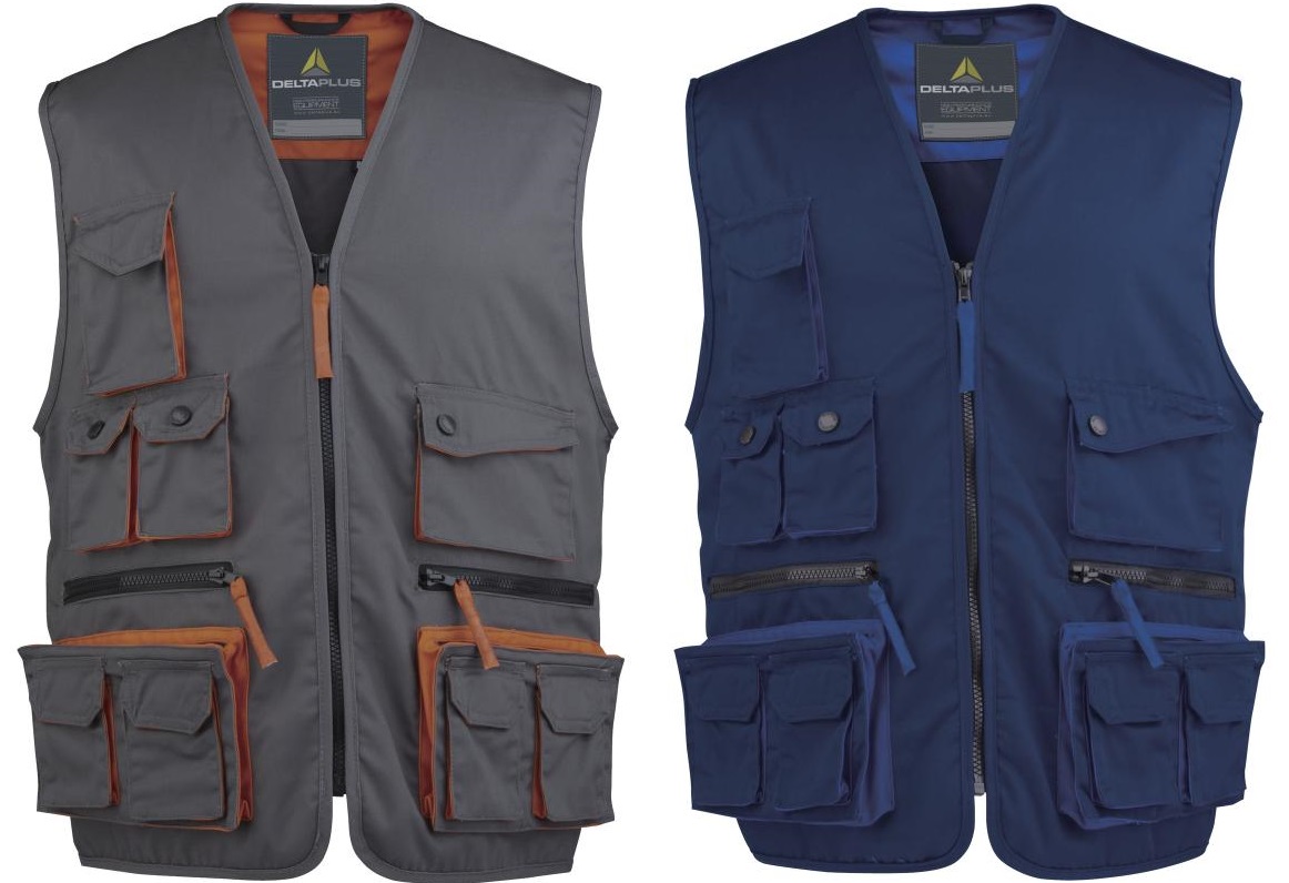 GILET MACH2 GRIGIO/BLU