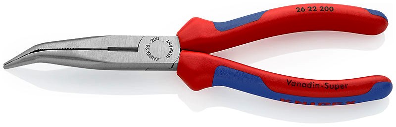 PINZA PER MECCANICA MM.200 KNIPEX            BECCHI MEZZOTONDI 90° CD.2622200SB