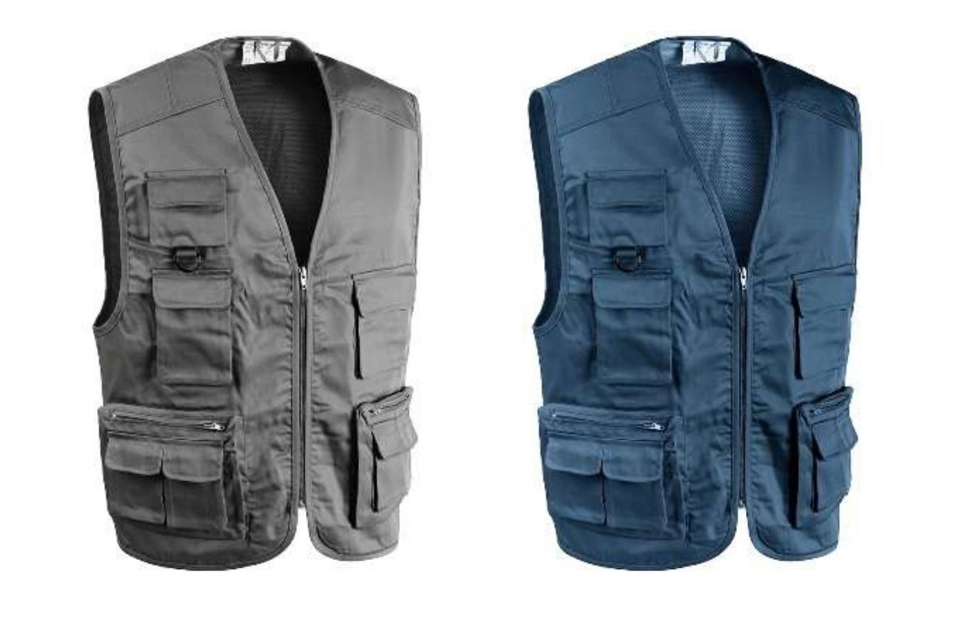 GILET STAR GRIGIO/BLU