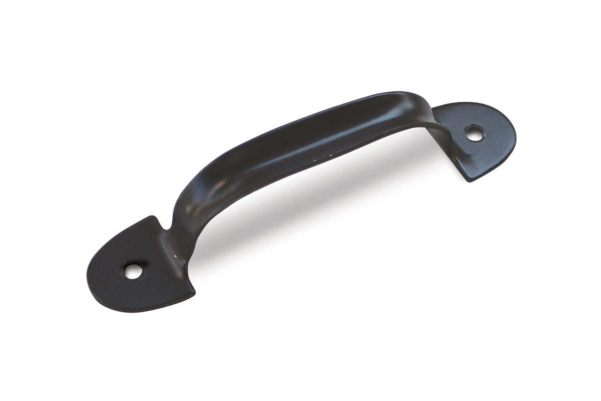 MANIGLIA STAMPATA NERA CM.135 INT.112 MM     071