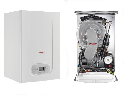 SCALDINO RADIANT FLOW-TECH SFC 34KW 20 LT/MINCONDENSAZIONE BRUCIATORE IN ACCIAIO INOX AISI