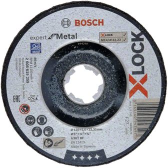 DISCO BOSCH XLOCK FERRO 125X6 2608619259