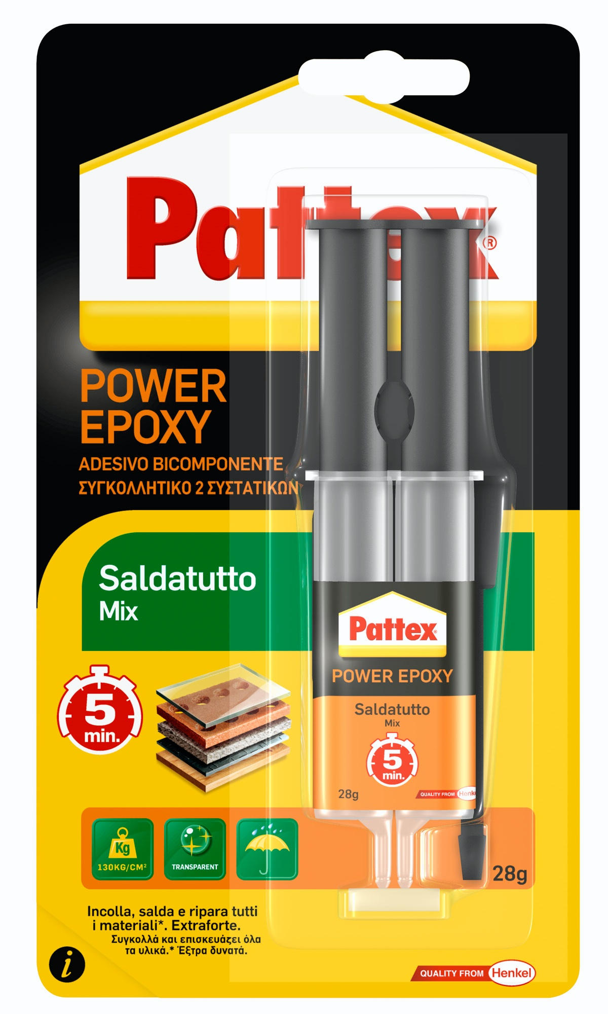 SALDATUTTO PATTEX MIX BICOMPONENTE GR.28     1478701/2751315