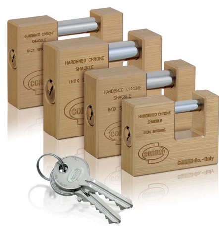 Blackspur Lucchetto In Ottone Da 25 Mm Con 3 Chiavi - Piccolo E Sicuro Per Valigie, Armadietti, Cassette