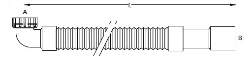 RACCORDO RAPIDO CROMATO CURVO 1