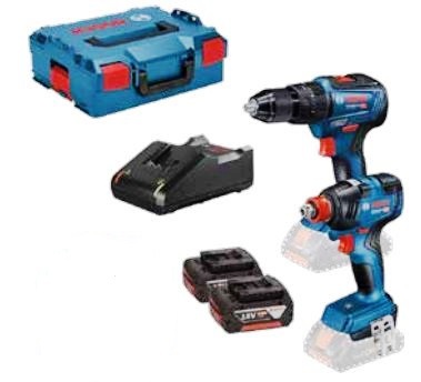 KIT BOSCH 2PZ AVVITAT GDX18 V-200+GSB18V-55  CON 2 BATTERIE DA 4  06019J2208