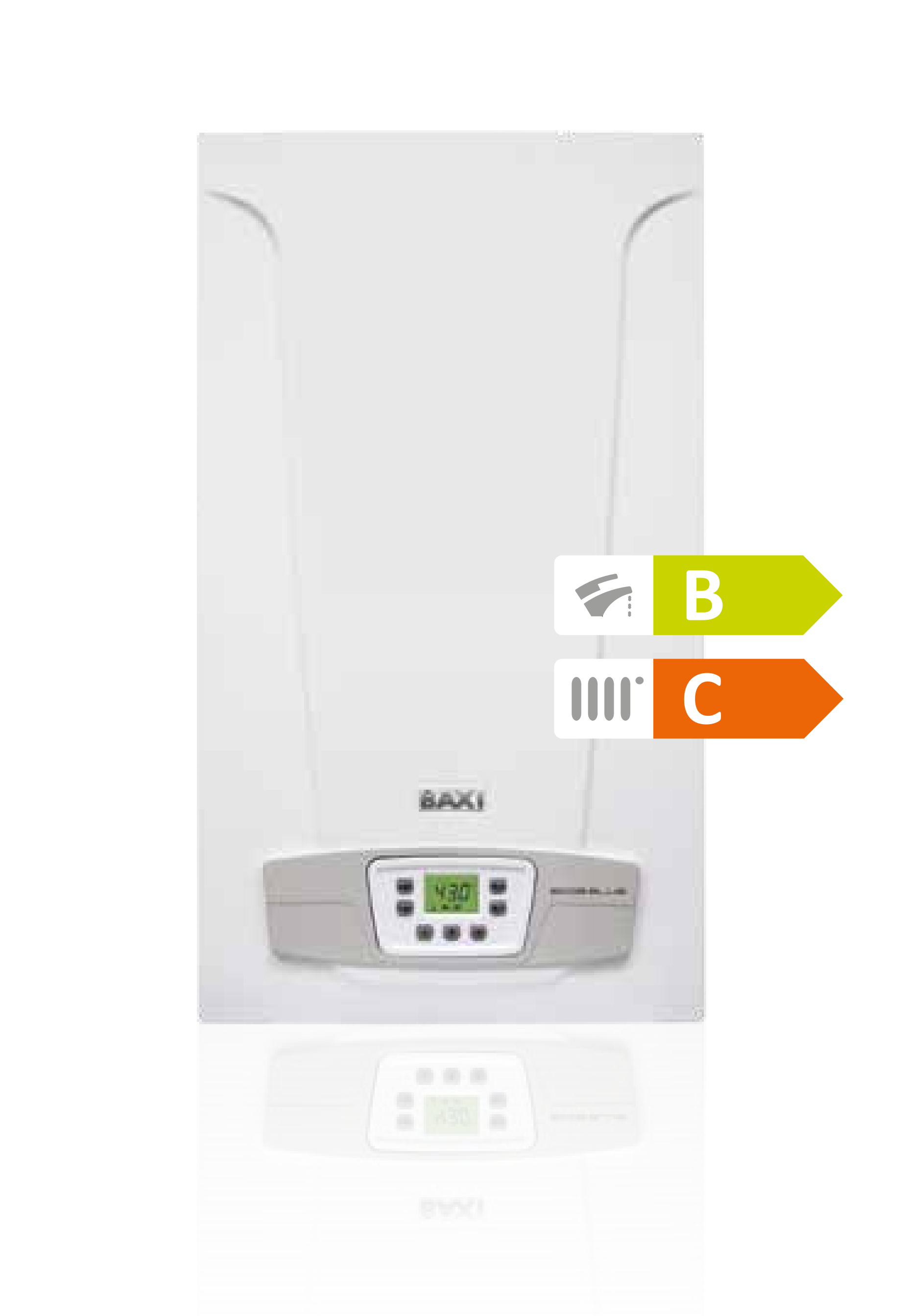 CALDAIA BAXI NEW ECO5 BLUE 24 COMPACT+       CAMERA APERTA BASSO NOX