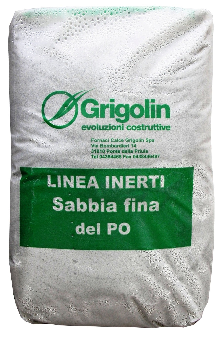 SABBIA SILICEA**25 KG**FINE UMIDA 0/0,6 MM.