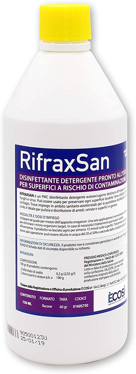 DETERGENTE RIFRAX SAN DISINFETTANTE PRONTO   ALL'USO ML 750 CON PRESIDIO MEDICO