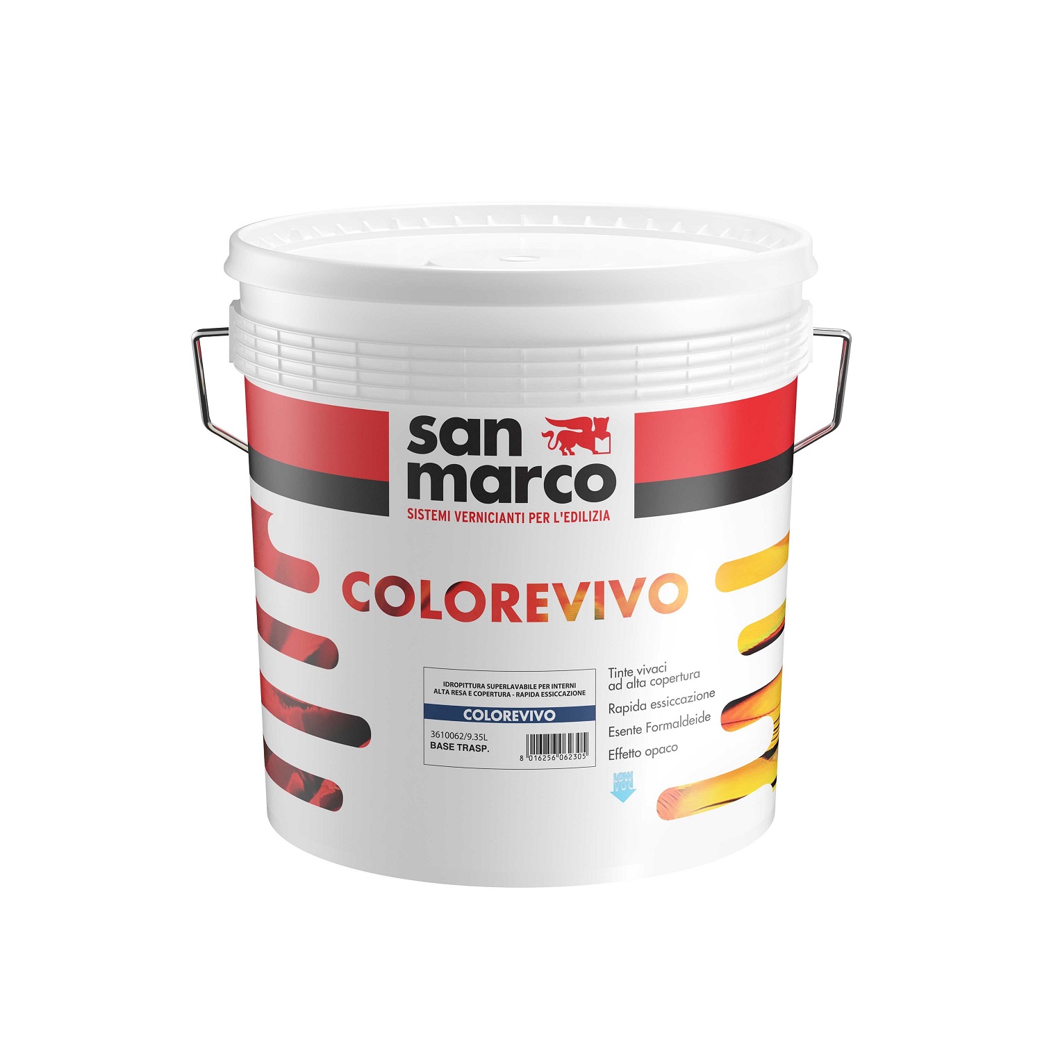 IDROPITTURA COLOREVIVO B.DEEP. LT.9,35       SUPERLAVABILE PER INTERNI ALTA COPERTURA