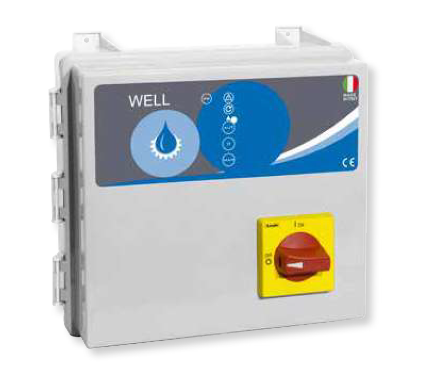 QUADRO WELL 1 ELETTROPOMPA DA 0,75 A 10 HP   TRIFASE 400 KW DA 0,55 A 7,5 ATLANTIC