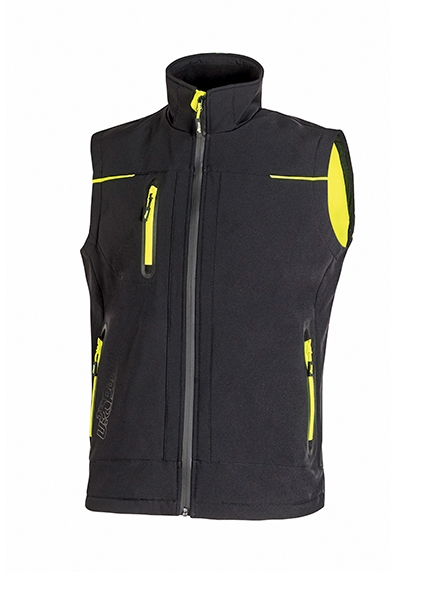 GILET UNIVERSE INVERN.SOFTSHELL BLACK CARBON UPOWER FU188BC