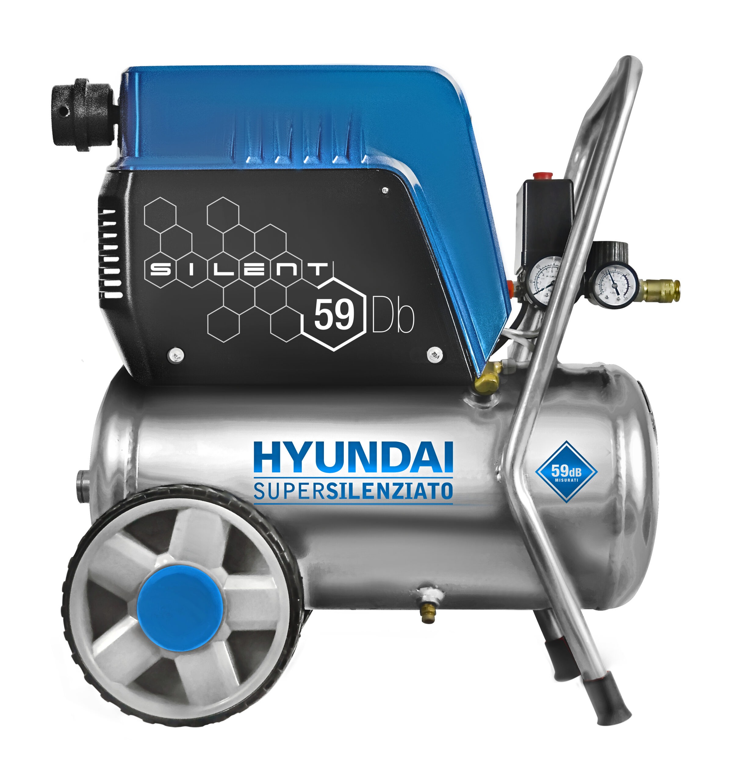 COMPRESSORE HYUNDAI 024 LT SILENZIATO 1HP    CD.65710