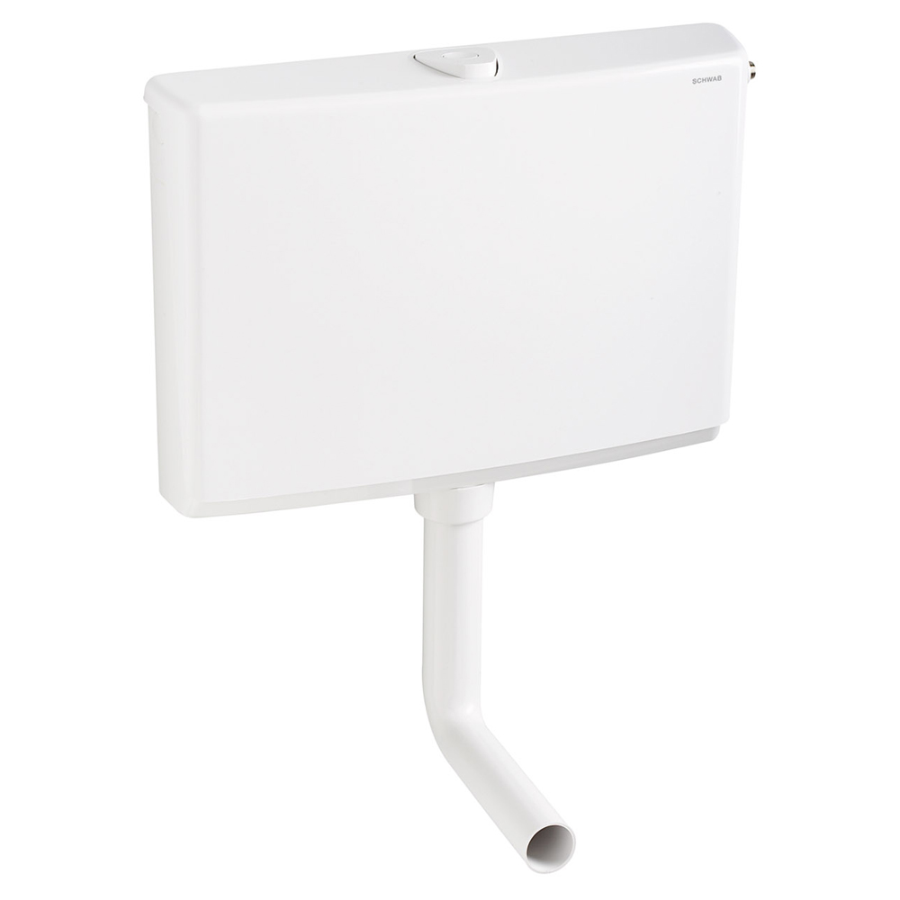 CASSETTA ZAINO ULTRA *SLIM* CM 10,5 SCHWAB   AP220 BIANCO PER INSTALLAZIONE A PARETE BASSA