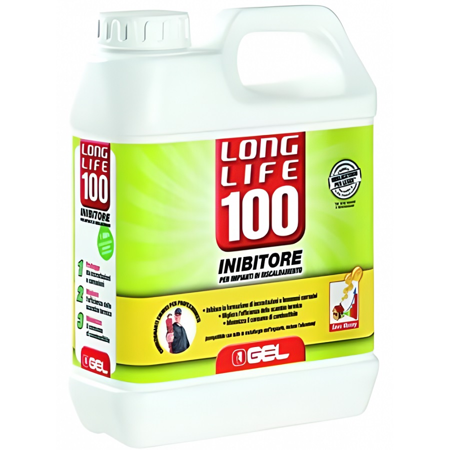 DETERGENTE GEL LONG LIFE 100 LT.1 INIBITORE  PER PREVENZIONE IMPIANTI RISCALDAMENTO