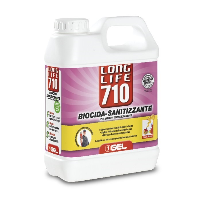 DETERGENTE GEL LONG LIFE 710 LT.1 ANTIALGHE  PER PREVENZIONE IMPIANTI A PAVIMENTO