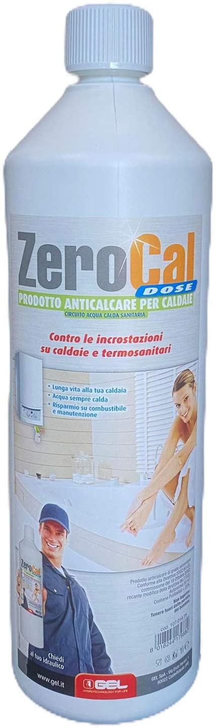 Ricarica gel polifosfato zerocal dose liquidolt 1 per filtri dosatori  pronto all uso - De Rosa Srl