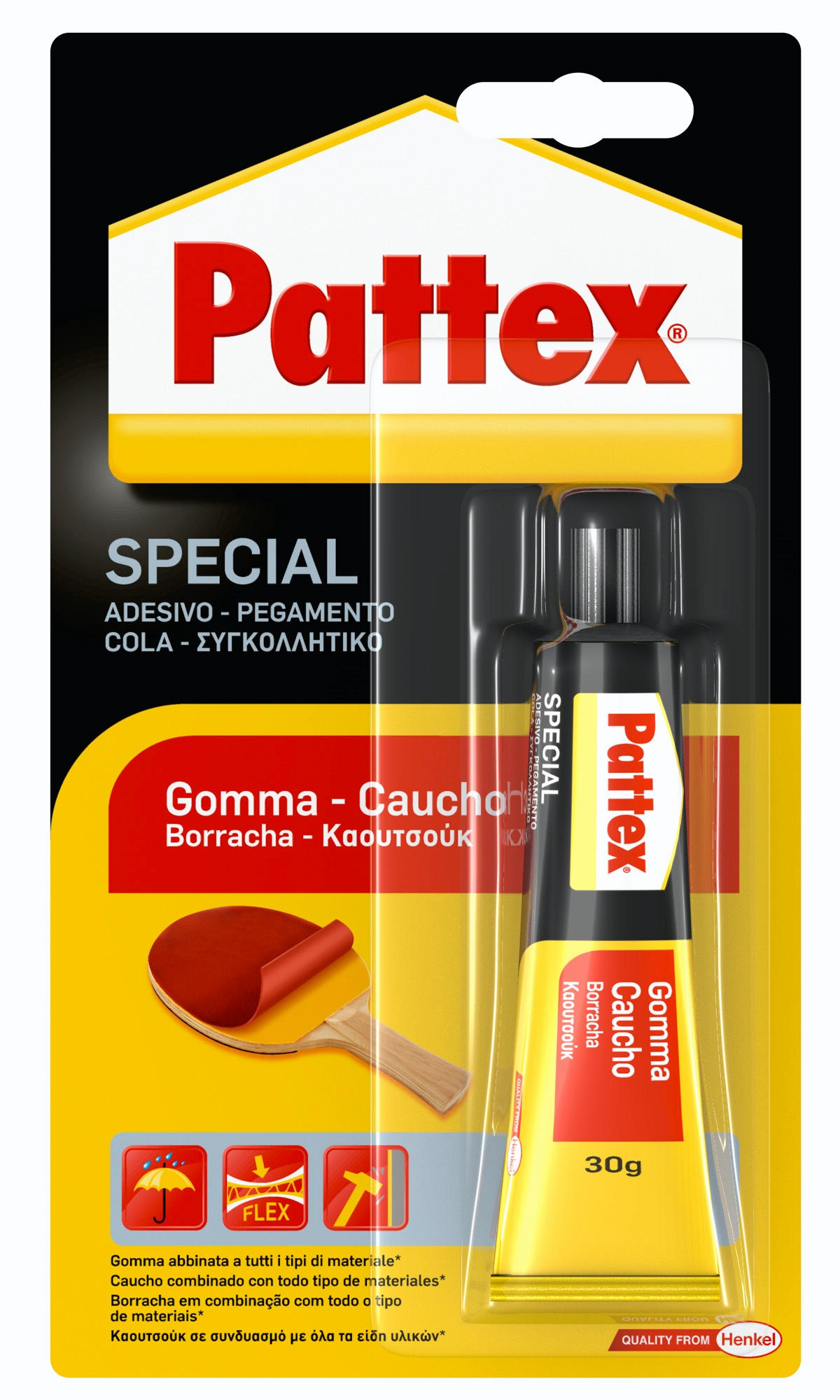 ADESIVO SPECIALE PATTEX PER GOMMA 30G 2925325