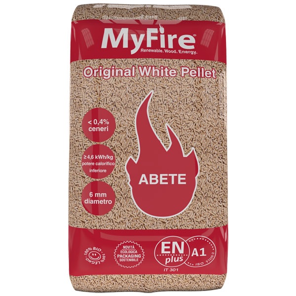 PELLET MYFIRE ORIGINAL WHITE KG.15 ENPLUS A1 BC.84 SC