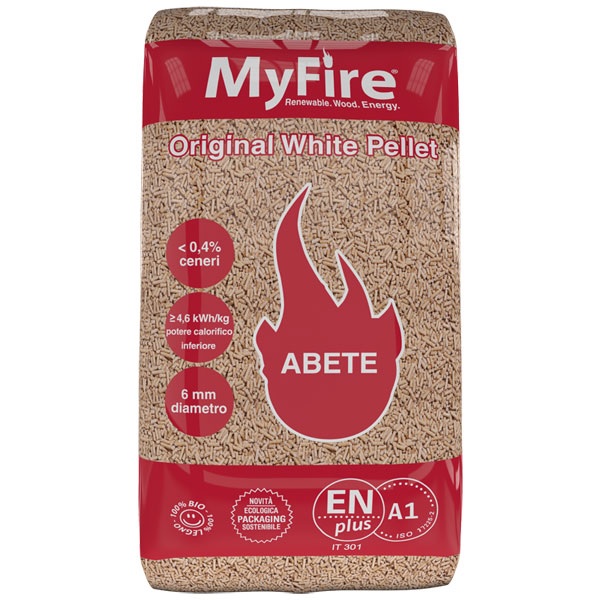 PELLET MYFIRE ORIGINAL WHITE KG.15 ENPLUS A1