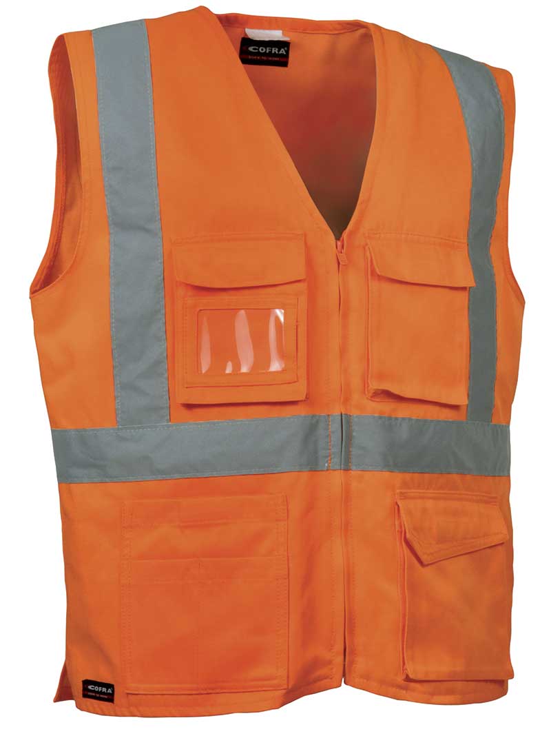 GILET COFRA SEKI ALTA ARANCIO FLUO