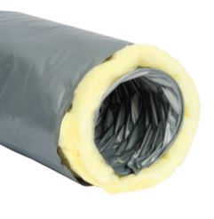 TUBO FLESSIBILE PVC POLIESTERE ISOLATO 102   PER CANALIZZAZIONE ARIA ESTENSIBILE A 10 MT